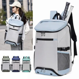 Tennis Racket Backpack Professional Badminton Sports Bag Holds 2 Rackets Large Capacity Gym Pack For Pickleball With Shoe Pocket