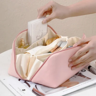 Makeup Organizer Female Toiletry Kit Bag Make Up Case Storage Pouch Luxury Lady Box, Cosmetic Bag, Organizer Bag For Travel Zip